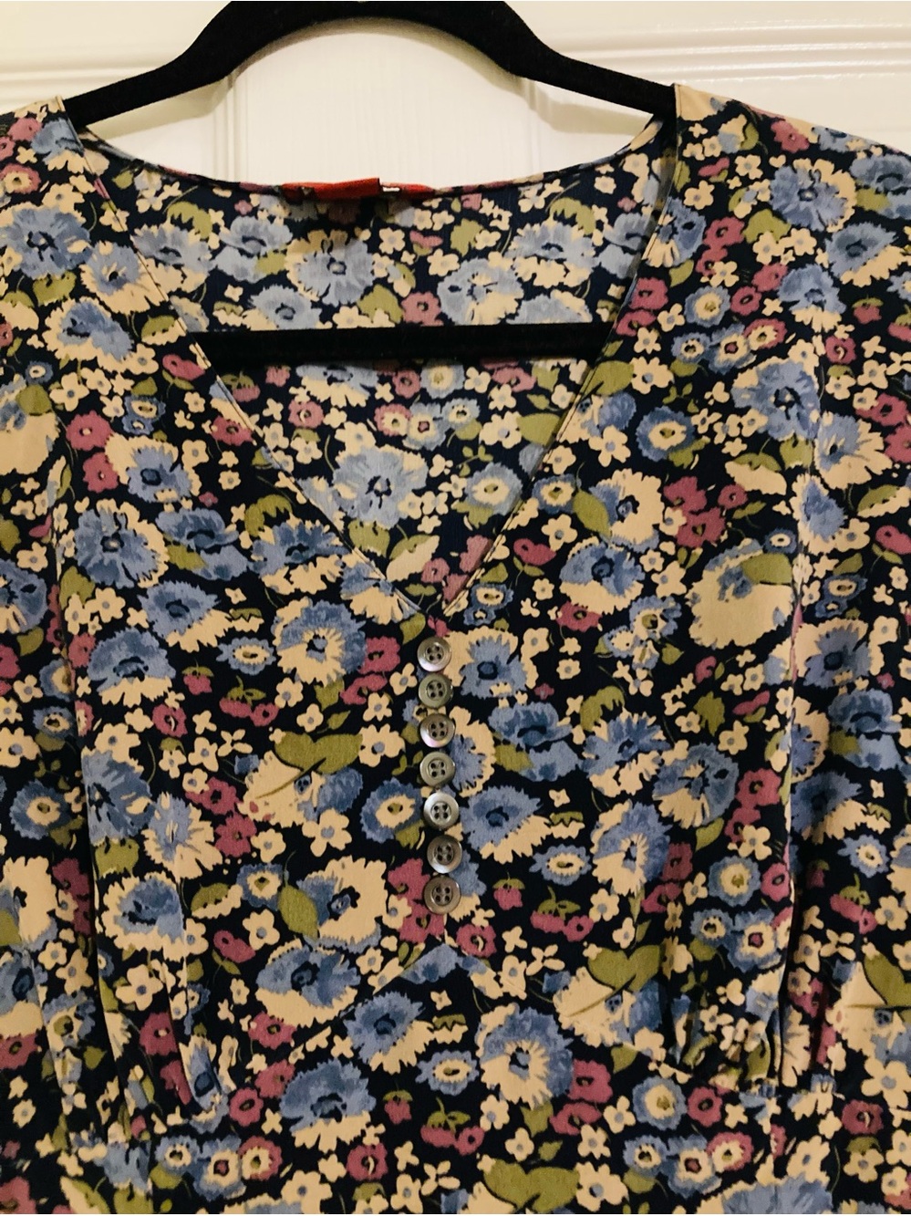 Sundance Floral Midi Silk Dress - Picture 2 of 5